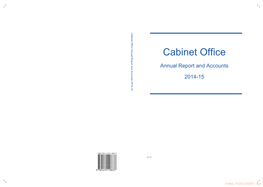 Cabinet Office Andannual 2 Accounts Report
