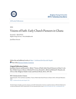 Early Church Pioneers in Ghana Kenneth L