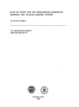 Plan of Study for the Ohio-Indiana Carbonate-Bedrock and Glacial-Aquifer System