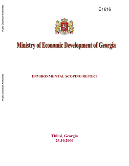Environmental Scoping Report