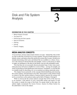 Disk and File System Analysis 3