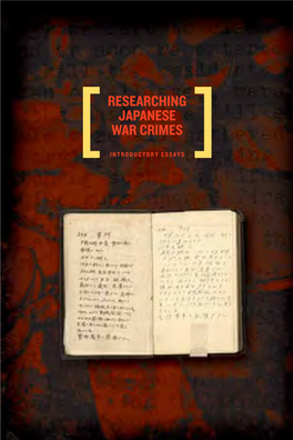 Researching Japanese War Crimes
