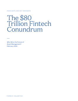 The $80 Trillion Fintech Conundrum