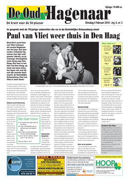 Paul Van Vliet Weer Thuis in Den Haag