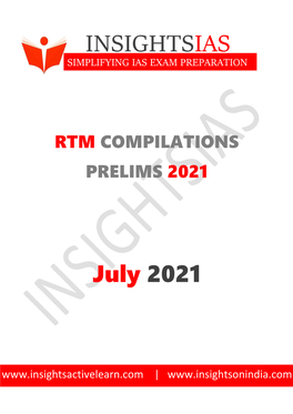 RTM- July -2021 Compilations