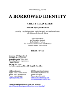 A Borrowed Identity