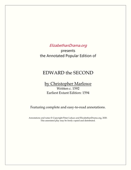 EDWARD the SECOND