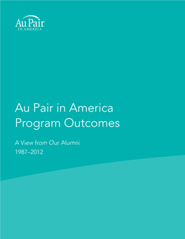 Au Pair in America Program Outcomes