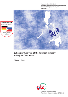 Subsector Analysis of the Tourism Industry in Negros Occidental