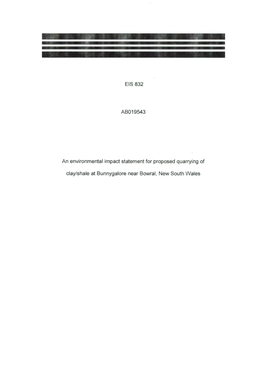 EIS 832 ABOI 9543 an Environmental Impact Statement for Proposed