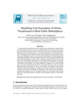 Modelling User Perception of Online Visualization in Real Estate Marketplaces