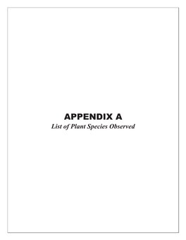 Appendix a /LvwRi3Odqw6Shflhv2Evhuyhg