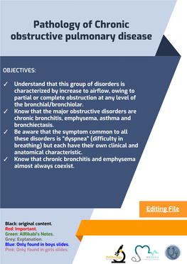 Pathology of Chronic Obstructive Pulmonary Disease