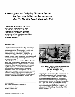 A New Approach to Designing Electronic Systems for Operation in Extreme Environments