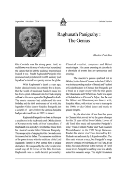 Raghunath Panigrahy : the Genius