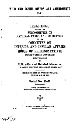 HR 4864, House Hearings, June 11 & 12, 1973