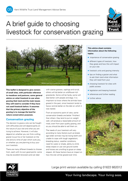 5 Choosing Livestock for Conservation Grazing