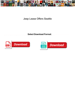 Jeep Lease Offers Seattle