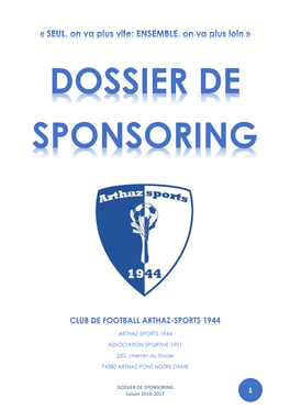 1 Club De Football Arthaz-Sports 1944