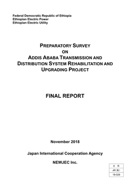 Addis Ababa Transmission and Distribution System Rehabilitation and Upgrading Project