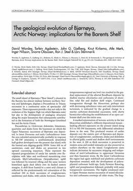 Arctic Norway: Implications for the Barents Shelf