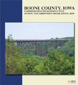 Boone County, Iowa Comprehensive Development Plan Zoning and Subdivision Regulations--2007