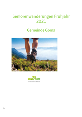 Seniorenwanderungen Frühjahr 2021