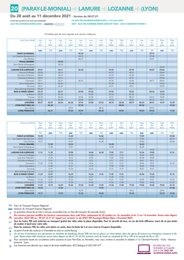 20 (Paray-Le-Monial) Lamure Lozanne (Lyon)