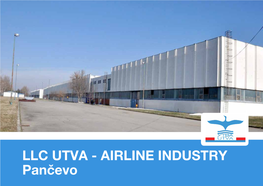 LLC UTVA - AIRLINE INDUSTRY Pančevo General Information