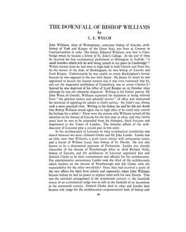 The Downfall of Bishop Williams Pp.42-58