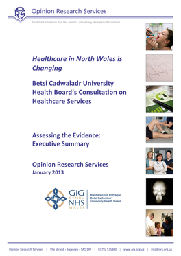 Healthcare in North Wales Is Changing