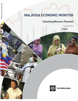 Malaysia Economic Monitor November 2012 Unlocking Women’S Potential