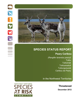 Status Report and Assessment of Peary Caribou in the NWT (2012)