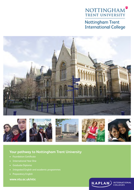 Your Pathway to Nottingham Trent University