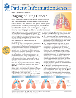 Staging of Lung Cancer