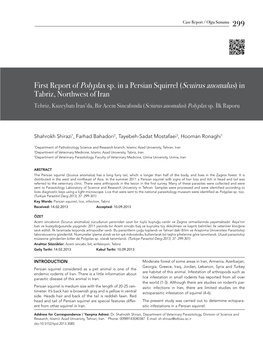 First Report of Polyplax Sp. in a Persian Squirrel