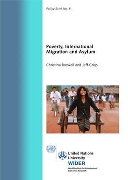 Poverty, International Migration and Asylum