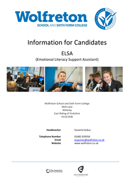 Information for Candidates