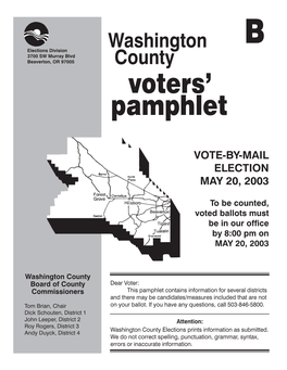 Voters' Pamphlet