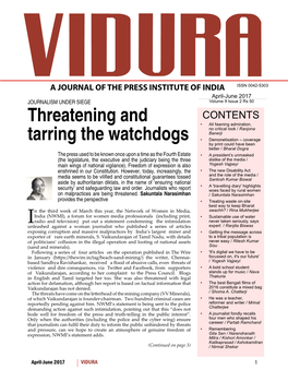Threatening and Tarring the Watchdogs