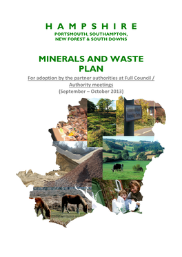 Hampshire Minerals and Waste Plan (Adopted October 2013)