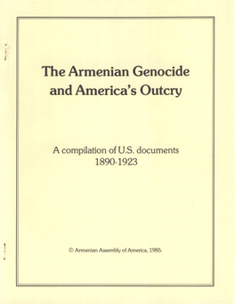 The Armenian Genocide and America's Outcry