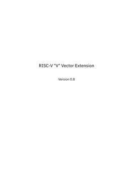 RISC-V 