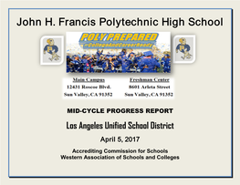 WASC Mid Cycle Progress Report 2017