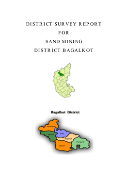 District Survey Report for Sand Mining District Bagalkot