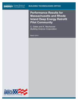 Performance Results for Massachusetts and Rhode Island Deep Energy Retrofit Pilot Community C