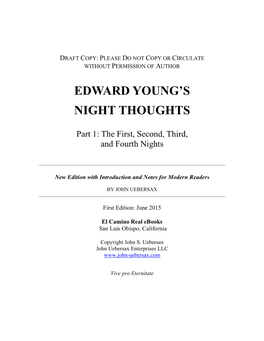 Edward Young's Night Thoughts