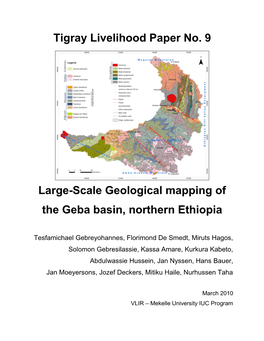 Large-Scale Geological Mapping of the Geba Basin, Northern Ethiopia