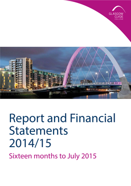 Glasgow Clyde College Financial Statements for Sixteen Month Period