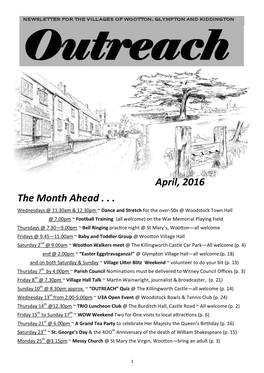 April, 2016 the Month Ahead